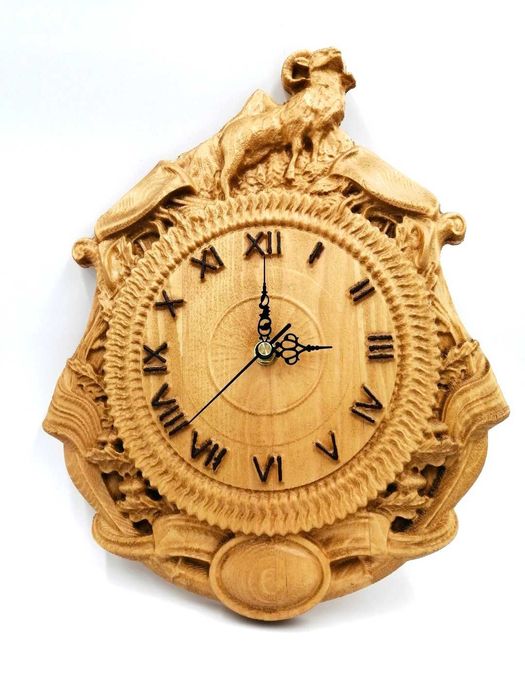 Zegar ścienny do salonu drewniany – rustykalny prezent dla mężczyzny