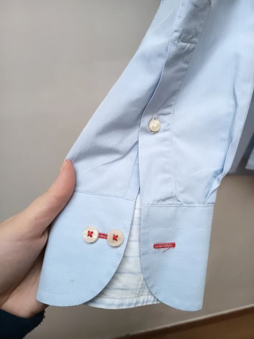 Camisa Azul com Riscas, de Homem