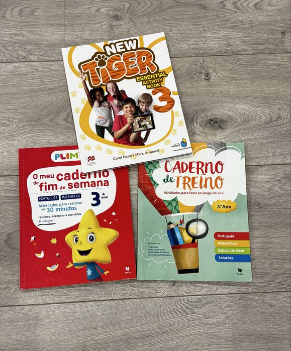 Livros de apoio ao estudo 3º ano - português, matemática e inglês
