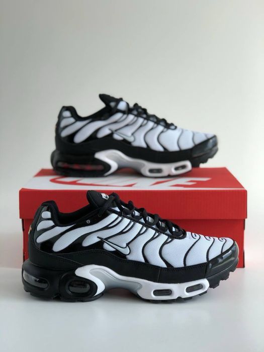 !ТОП! Nike Air Max TN Plus White/Black 40 41 42 43 44 45 46 тн белые