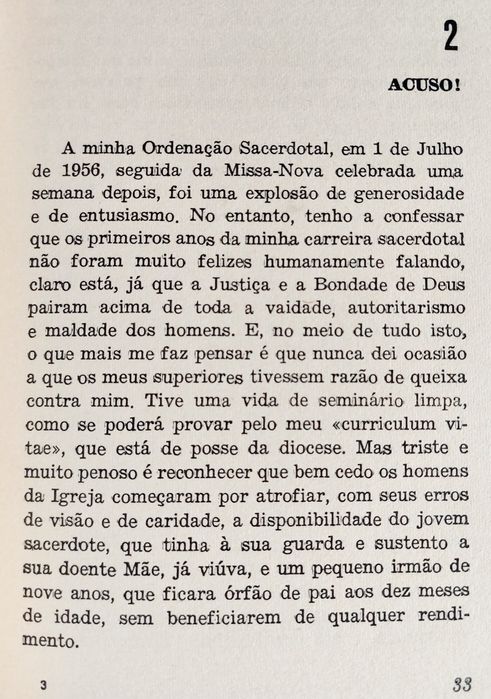 Testemunho de Ex-Pároco