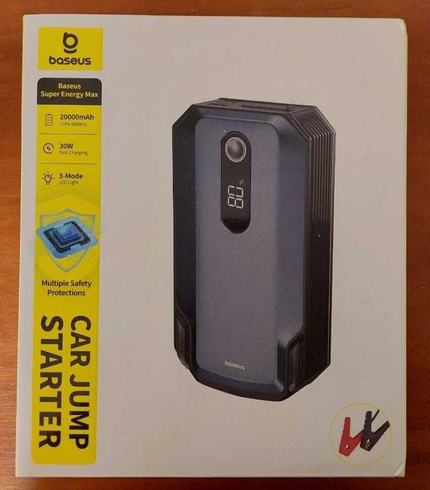 Пусковий пристрій Baseus Super Energy Max Car Jump Starter 2000А