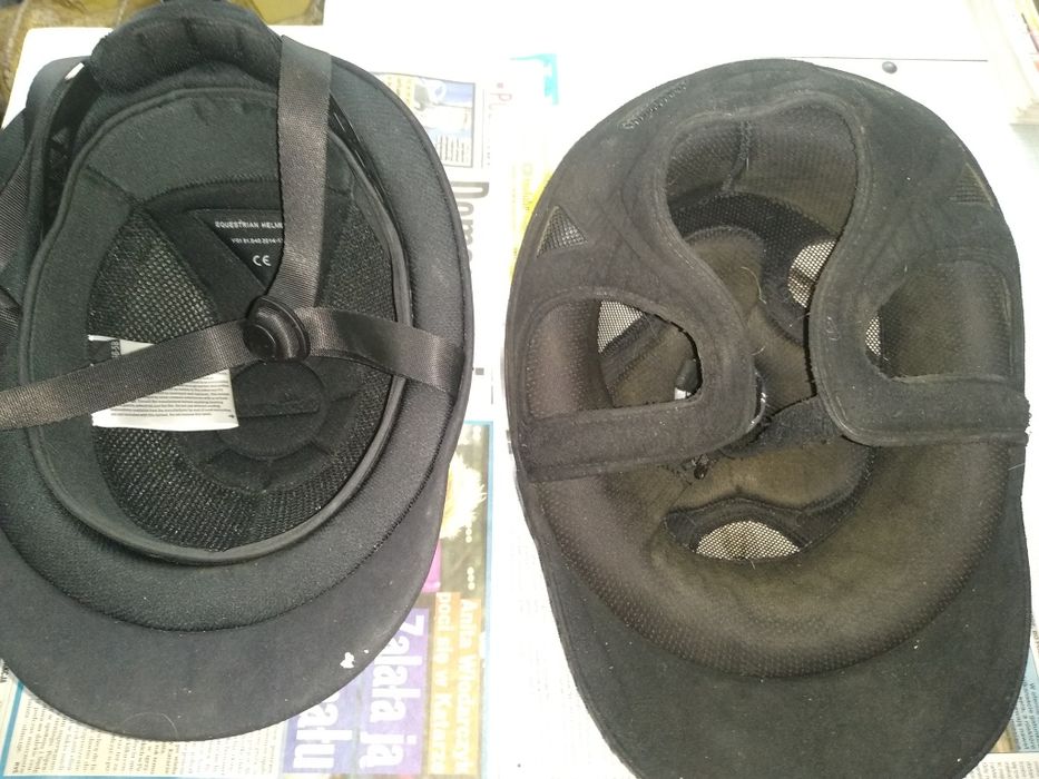 Kask jeździecki, toczek, 60 zł.