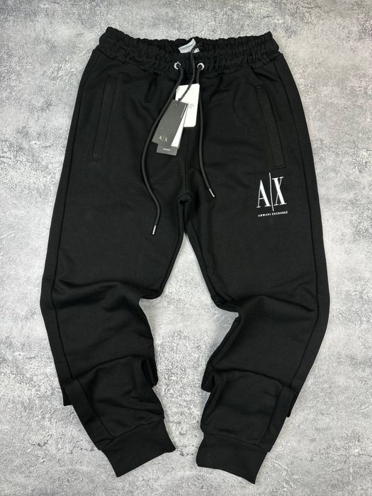 Штани Armani Exchange чорні чоловічі штани армані чоловічі чорні