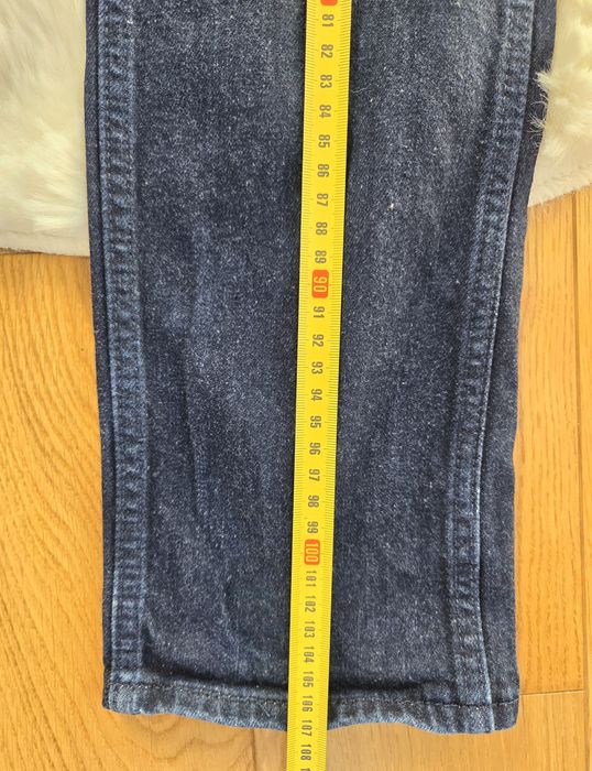 Levi's 505 jeansy męskie W30 L34 S M ciemne granatowe proste Casual
