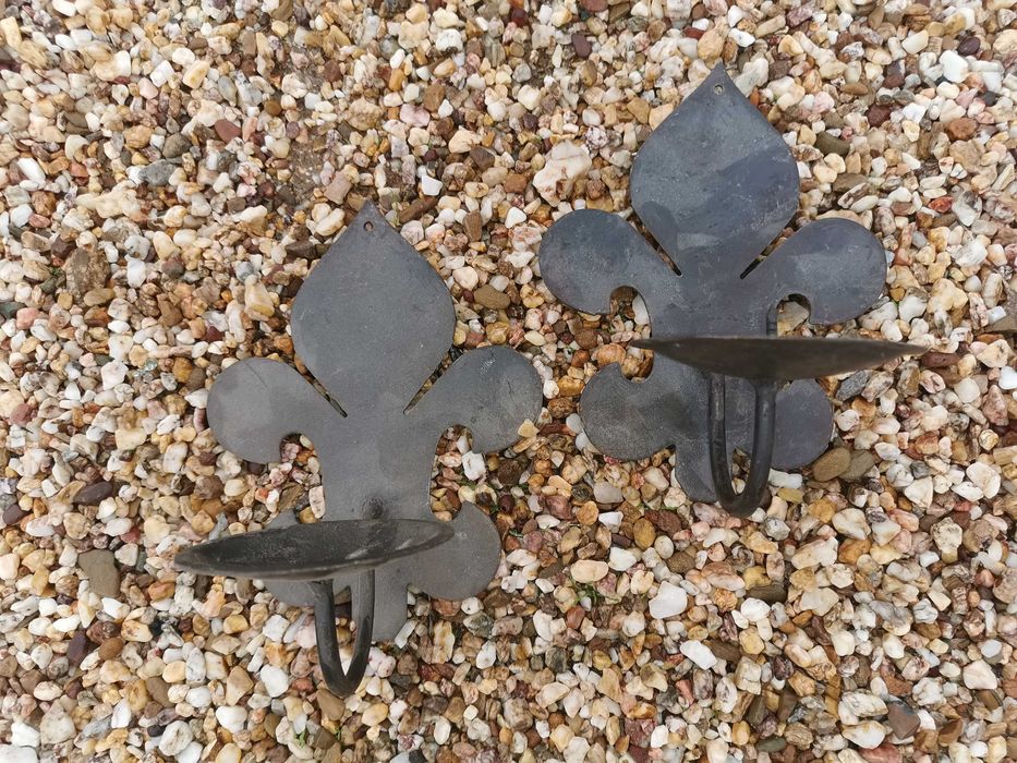 Par de suportes de vela / Parede