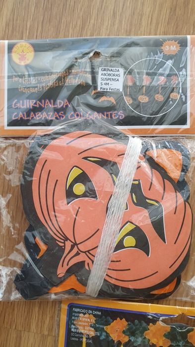 Artigos de Halloween Teias Abóboras Velas dia das bruxas