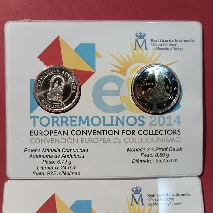 Moeda Coincard ESPANHA 2014 Torremolinos