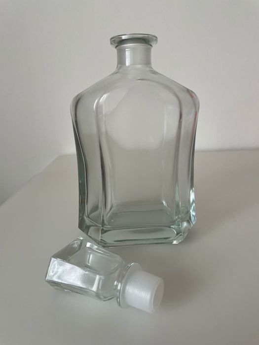 Conjunto: Jarro de cristal e copos