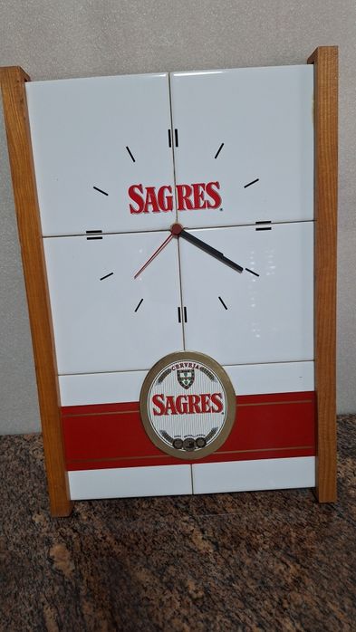Relogio parede em azulejos Sagres