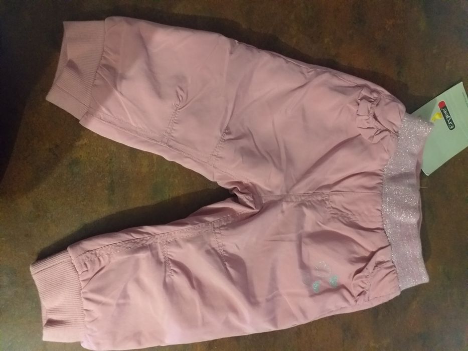 Spodnie ocieplane dla dziewczynki