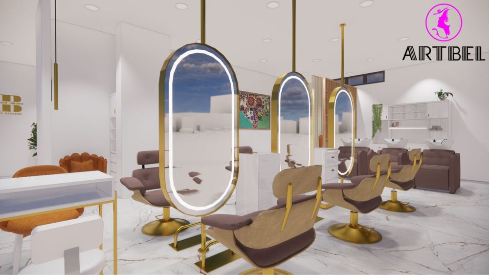 Bancadas trabalho cabeleireiros