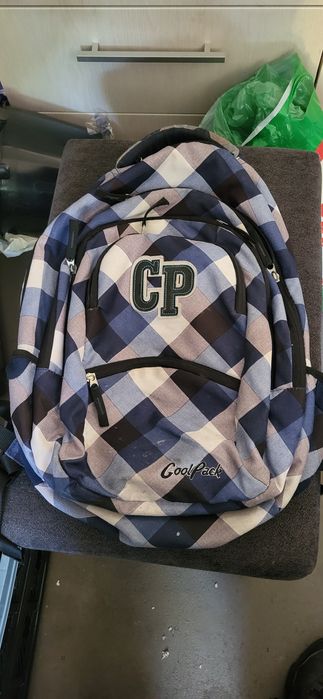 Plecak CP Cool Pack granatowy w kratkę
