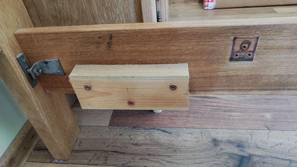 Łóżko ludwikowskie DĄB 140/200 wzmocnione  Super STAN