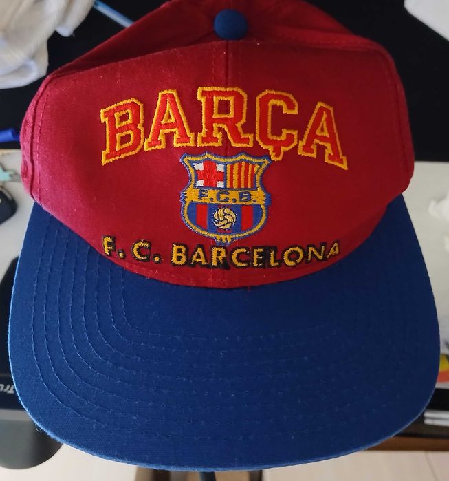Boné snapback vintage do F.C. Barcelona