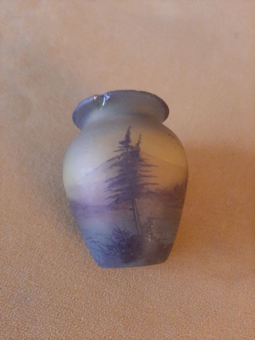 Vaso Marmorizado Assinado Peynaud
