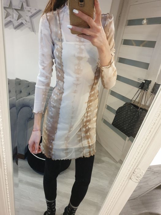 Sukienka stradiviarus siateczka tie dye