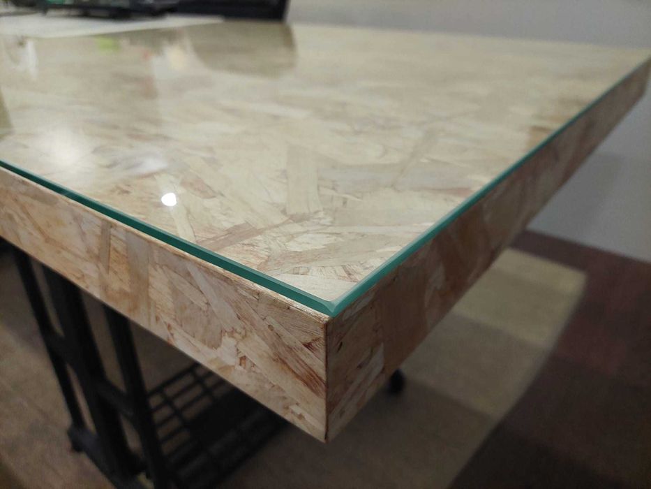 Tampo de mesa com vidro,80*2,5