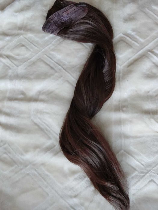 Włosy - Długie 50 cm - Średni brąz (Medium Brown)
