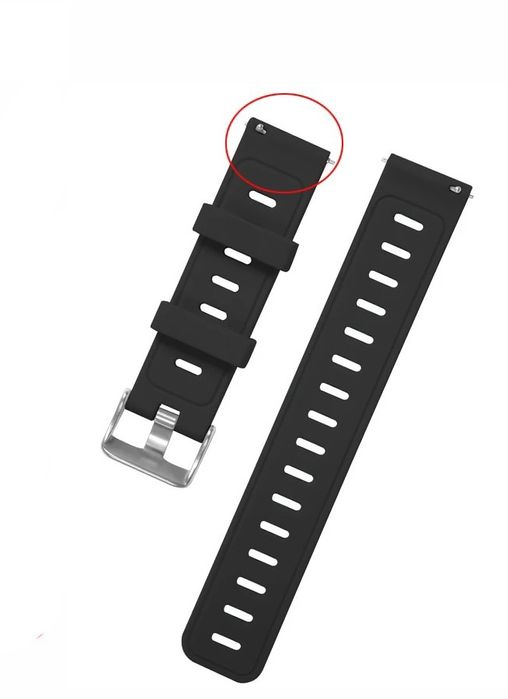 Bracelete Silicone Preta 20mm 22mm Seiko Tissot Oris Citizen