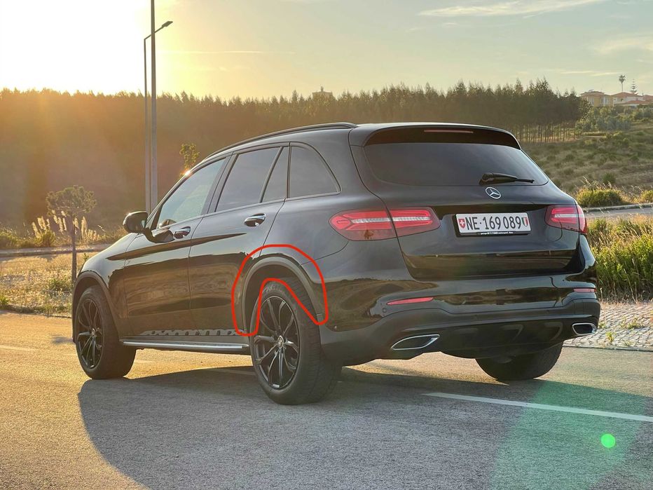 Frisos dos guarda lamas traseiros Mercedes GLC x253 - ORIGINAIS