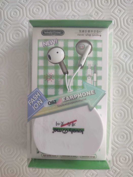 Auriculares com Caixa de Armazenamento (Novo)