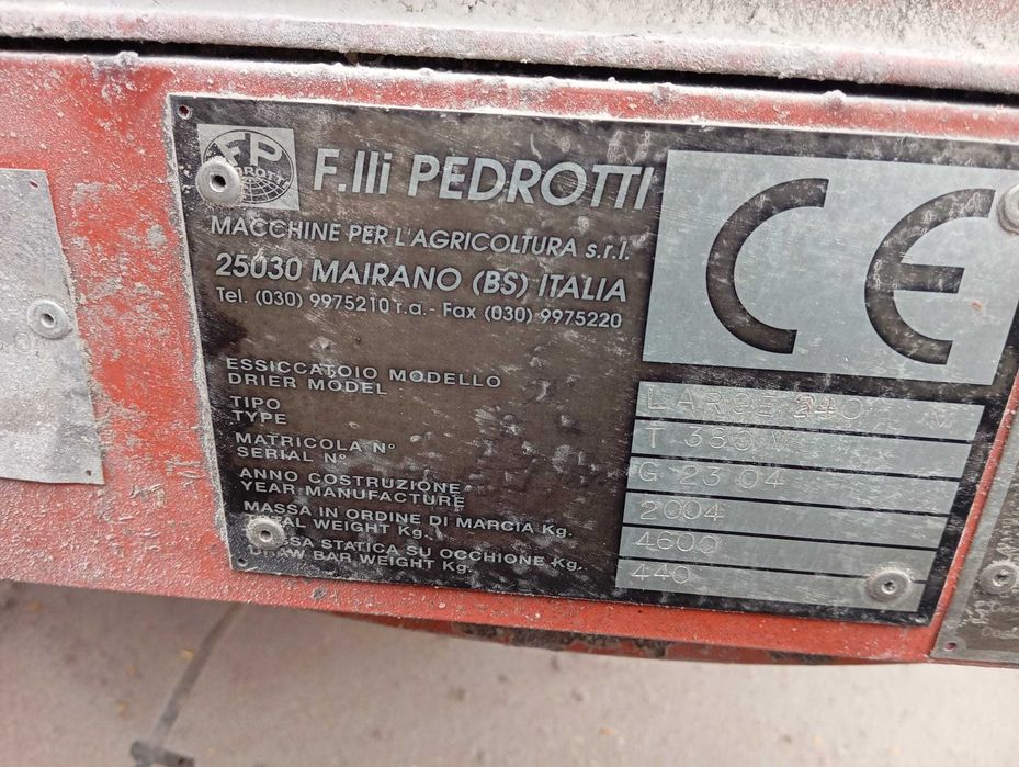 PEDROTTI Large 240 – Suszarnia do zboża, sprawna i gotowa do pracy!