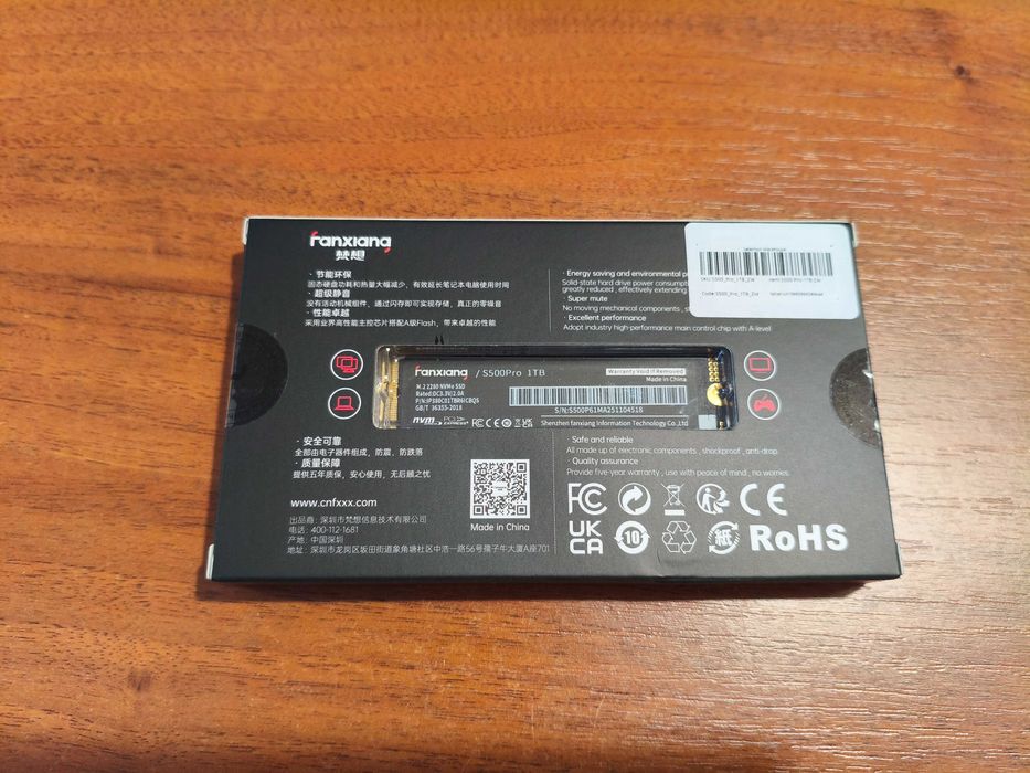 SSD накопичувач Fanxiang S500 Pro 1TB NVME M.2 PCIe 3.0