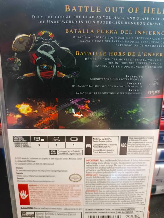 Hades SWITCH Wysyłka Wymiana Sklep Mokotów