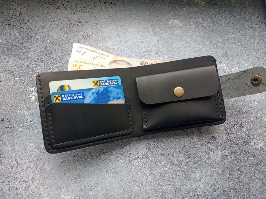 Шкіряний гаманець ручної роботи