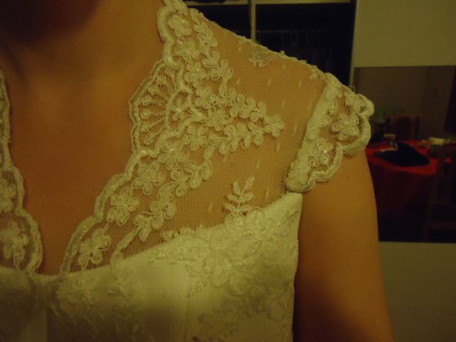 Koronkowy gorset ślubny, rozmiar 36, Kolor ecri / kremowy.