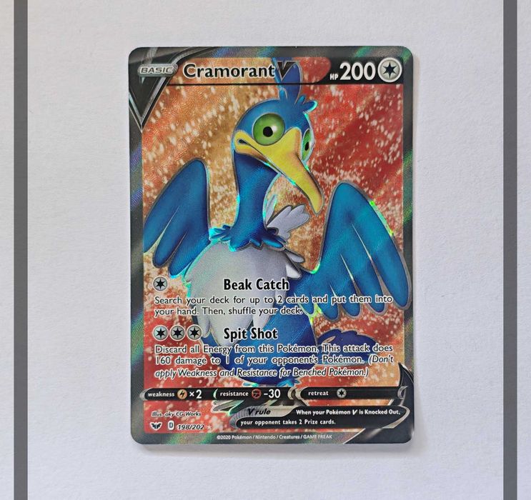 Cramorant V 198/202 SSH Pokemon ENG/NM
