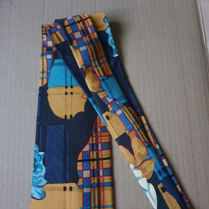 Krawat męski w kwiaty Kenzo(k-5)OK