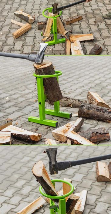 łuparka ręczna do drewna drzewa gilotyna rębak stojak uchwyt mocowanie