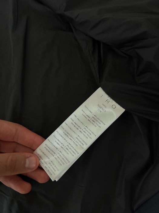 Kurtka  IRO PARIS Luxury Marka Wiele Kieszeni Ciemny męnski