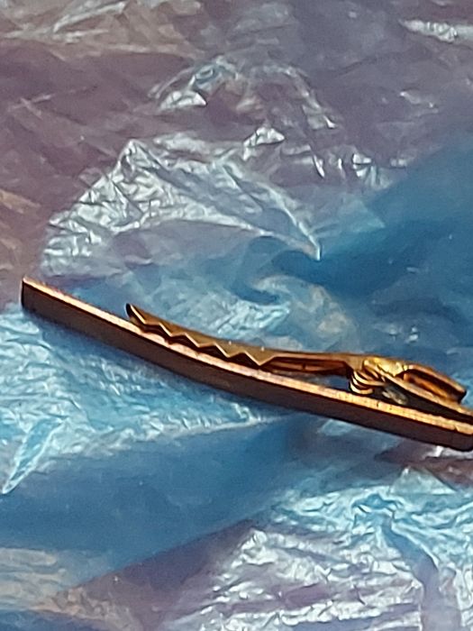 Stara spinka męska do krawata z czasów PRL