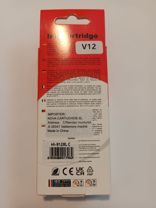 Tinteiro HP 912 Azul XL