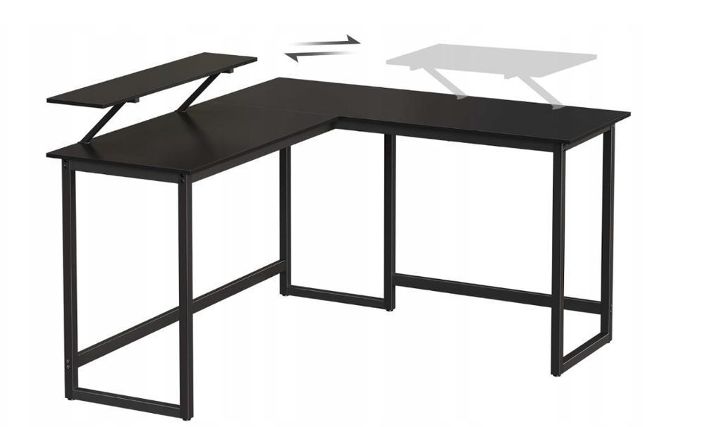 Biurko Komputerowe 140 X 130 Cm Vasagle Lwd56Bkv1 Powystawowy