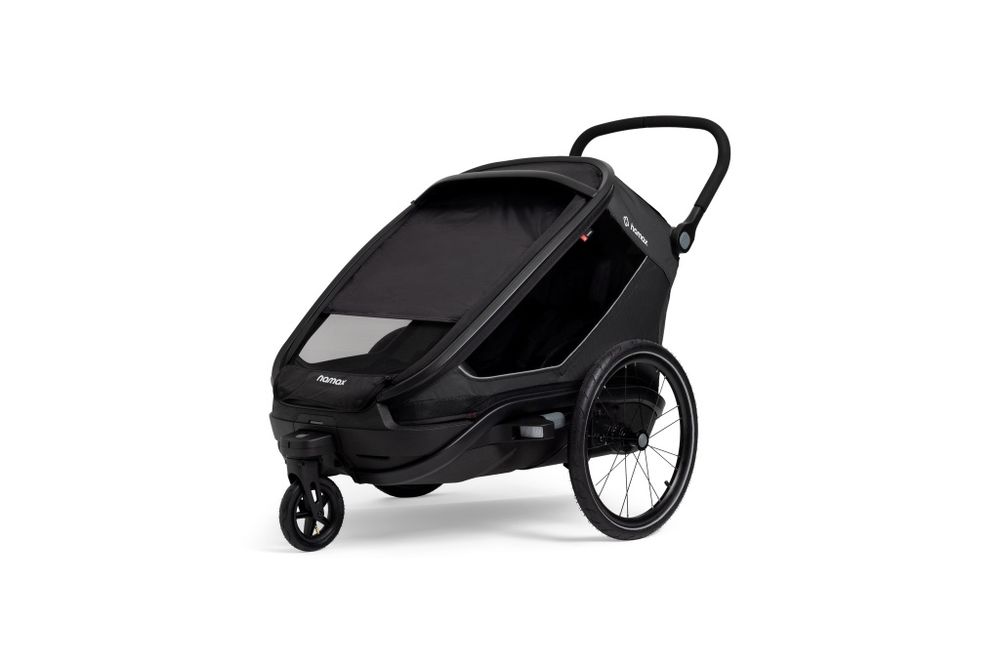 Hamax Outback Next Black podwójna przyczepka rowerowa