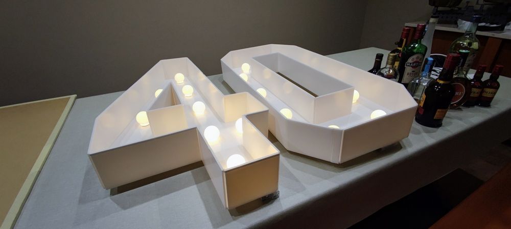 Número 40 decoração