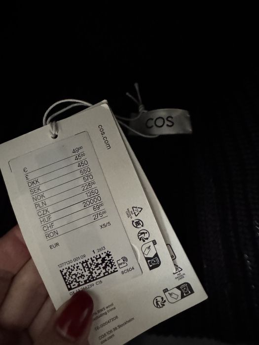 Вовняна панама COS xs-s чорна