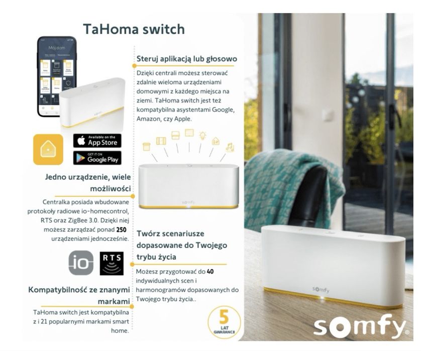 Centralka Somfy TaHoma switch