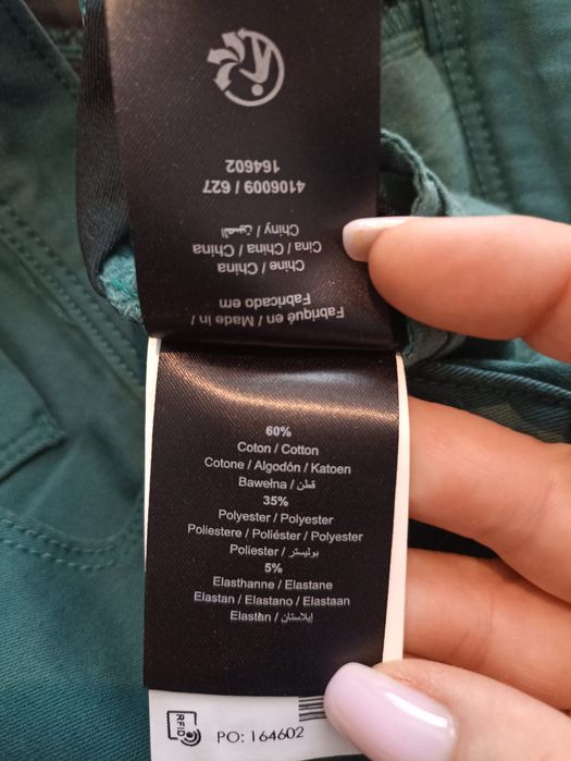 Spodnie dżinsowe morskie/zielone Brèal roz.S/L