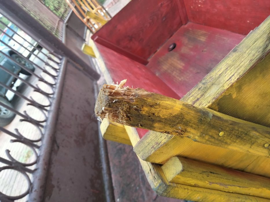 Drewniany wózek dla dzieci