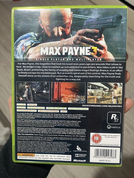 Max Payne 3 gra na konsole Xbox 360/Xbox Series X
