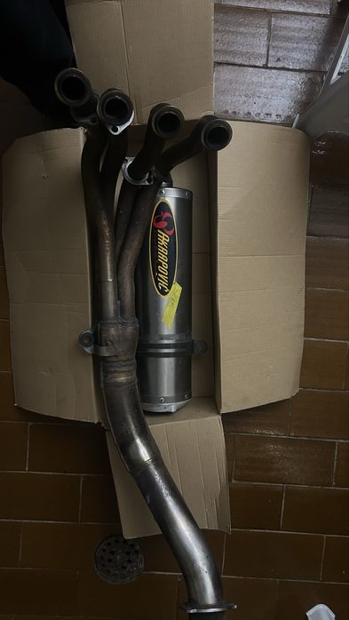 Linha de escape akrapovic para 600cc