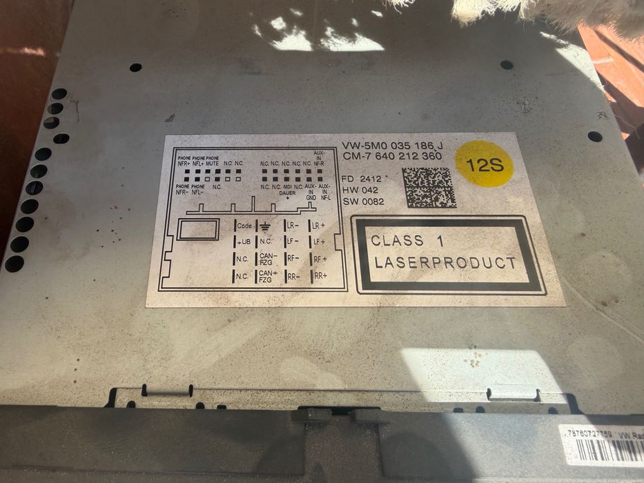 Radio Vw bosch.