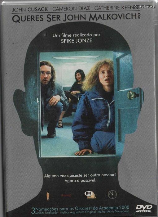 Dvd Queres Ser John Malkovitch? -comédia -John Malkovitch/Cameron Diaz