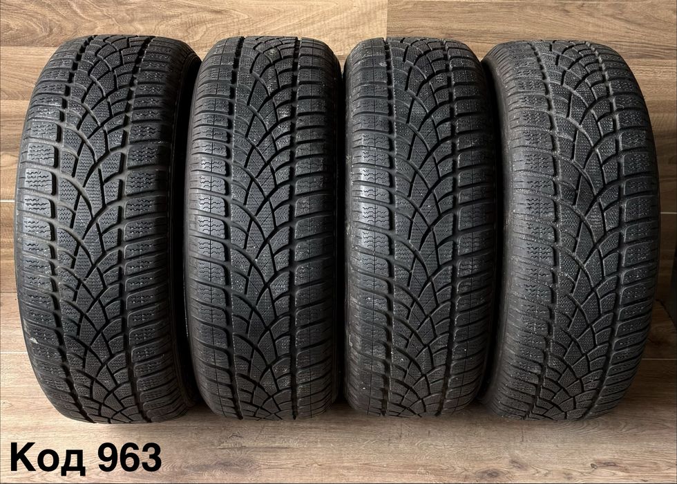 Шини зимові Dunlop R16 205/55 4шт- 6+/7+мм
