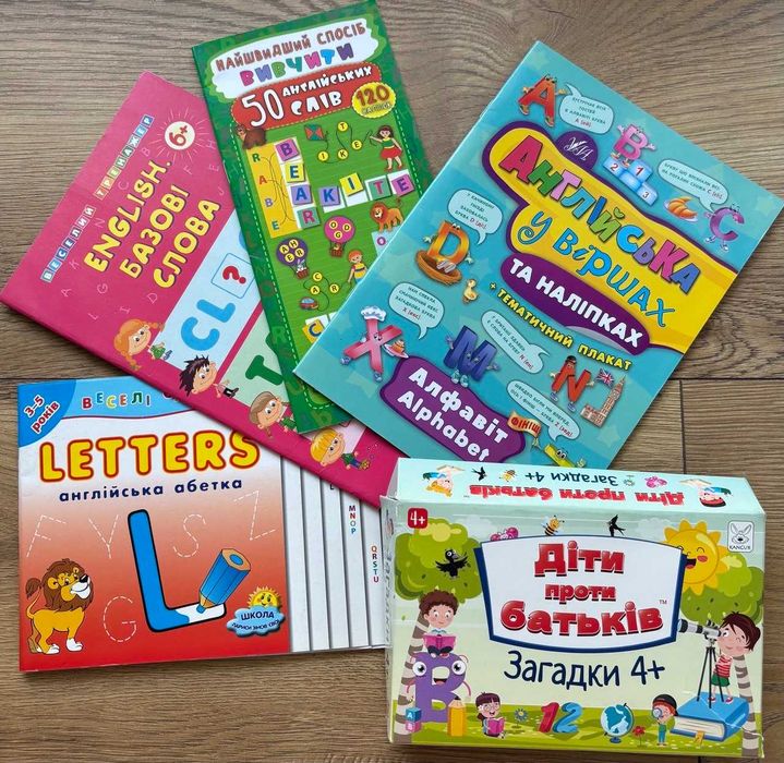 English books interactive ABC На допомогу батькам: Набір книжок навчальних, гра. Pierwsze słowa angielski z nalepkami nowe zestaw